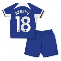 Chelsea Christopher Nkunku #18 Replica Home Minikit 2023-24 Short Sleeve (+ pants)